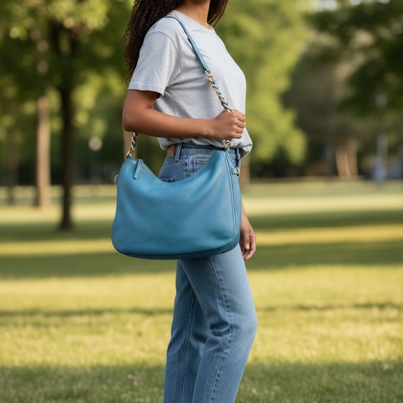 Kate Spade Cobble Hill Finley bag in Jenkins blue - Picture 4 of 12